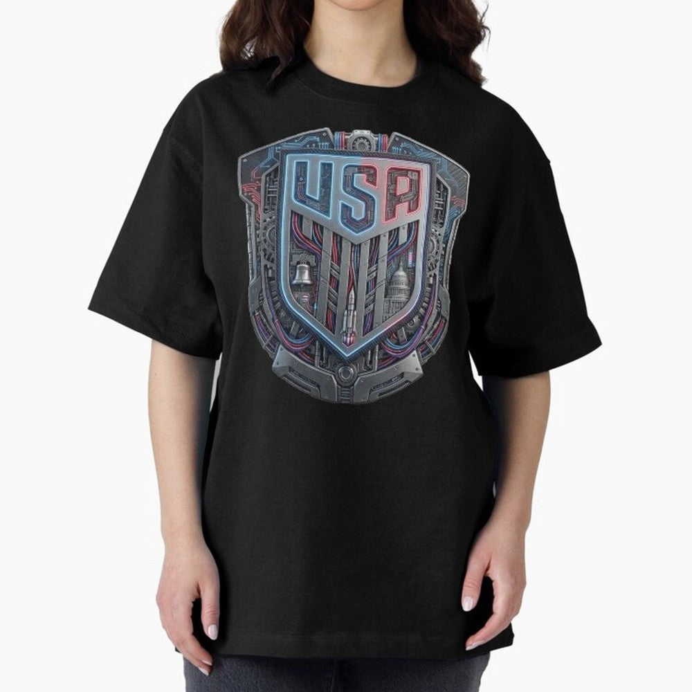 United States Great Seal - American Pride Oversized T-Shirt Celebrate FIFA World Cup 2026 Group Stage Celebrating Haaland, Spain and Netherlands Energy, Football Passion, Legendary Performances, Festival Vibes and Supporter Community; Made for Die