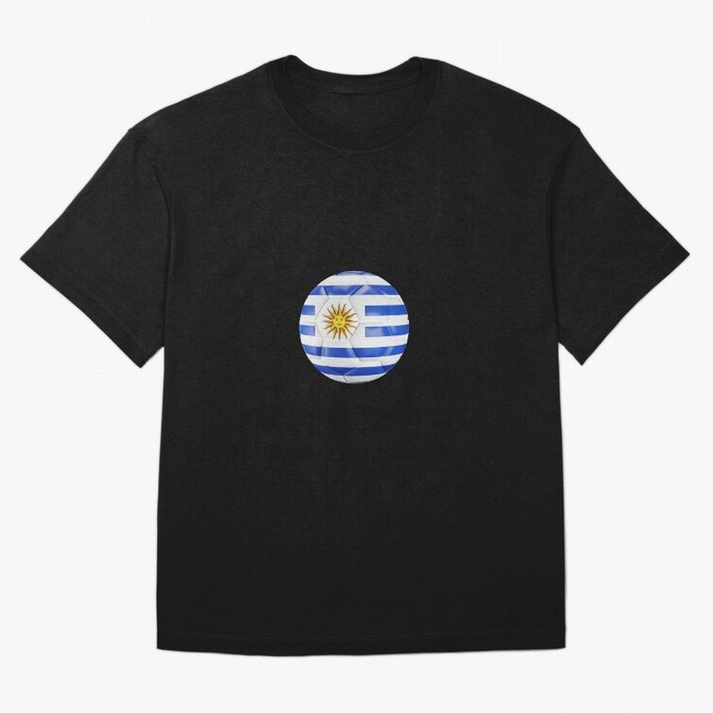 Uruguay Football Oversized T-Shirt Capture Stadium Memories from FIFA World Cup 2026 for Fans of Haaland and Mbappe and England, France and Netherlands, Bringing Tournament Hype, Historic Matchups, Family Viewing Parties and Global Sports Pride;