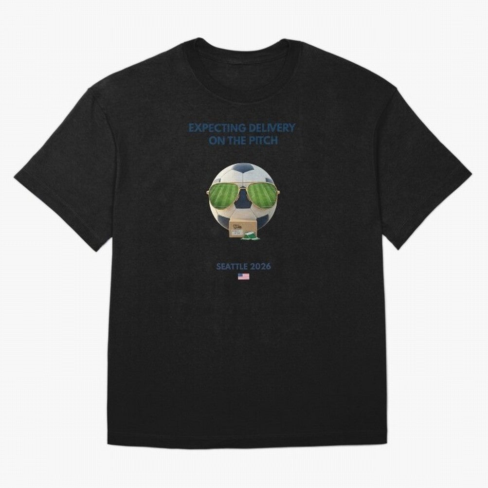 WC26 Hosting City: Seattle | Fun and Smart Soccer Fan Gear Oversized T-Shirt Embrace FIFA World Cup 2026 Group Stage for Fans of Messi and Cristiano Ronaldo and Brazil, Portugal and Argentina, Bringing Stadium Memories, Football Loyalty,