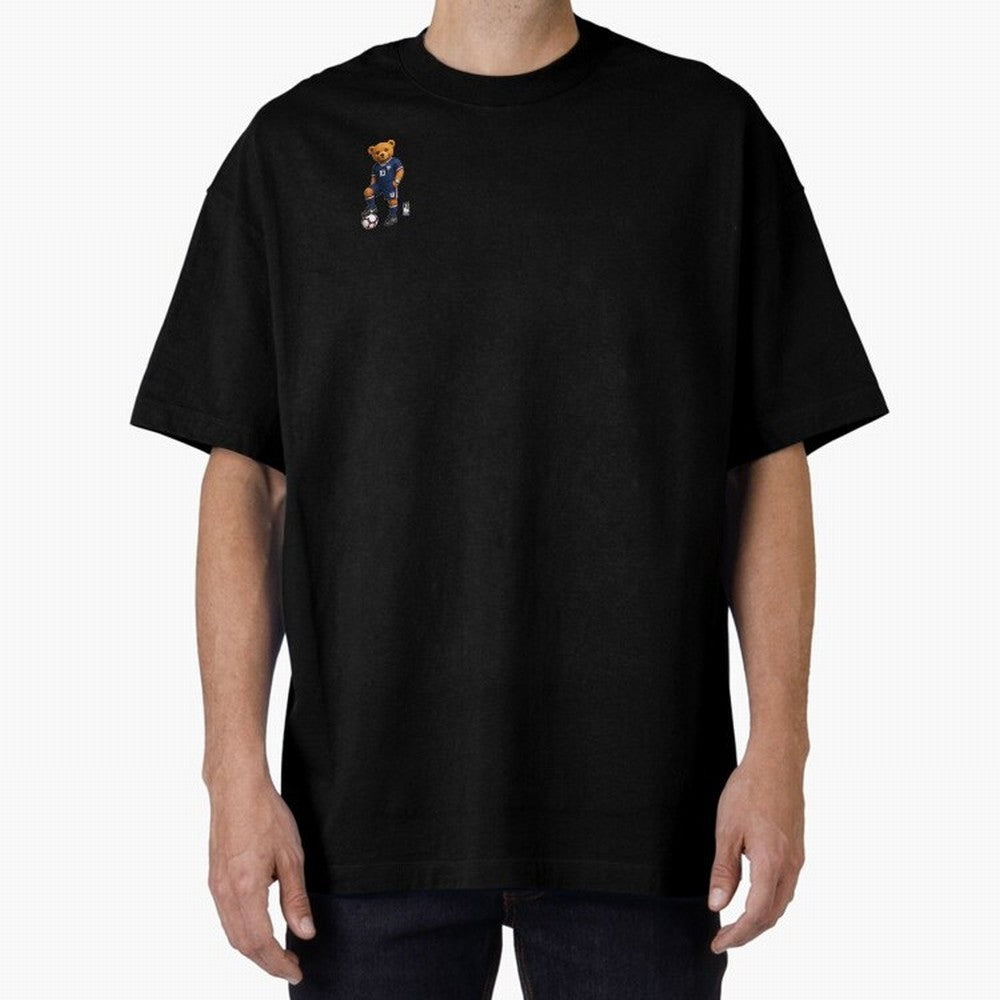 France Soccer Bear World Cup Teddy Bear Oversized T-Shirt Remember Iconic Moments from Match Day Hype around FIFA World Cup 2026 USA Canada Mexico, Neymar, Haaland and Cristiano Ronaldo, Argentina, France and Brazil, Classic Soccer Heritage,
