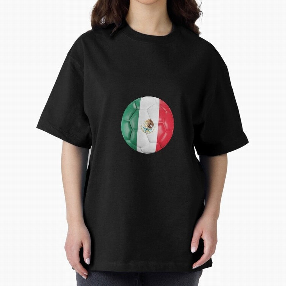 Mexico Football Oversized T-Shirt Support the Legends of FIFA World Cup 2026 Group Stage Spirit, Driven by Netherlands, CR7, Stadium Chants, National Pride, Trophy Dreams and Unforgettable Football Memories; Ideal for Football Dads, Football Moms,