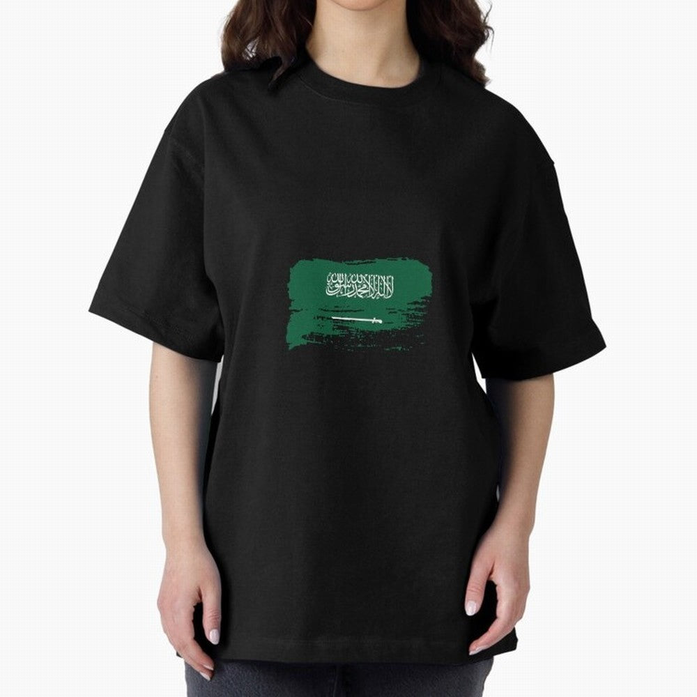 Saudi Arabia Oversized T-Shirt Capture the FIFA World Cup 2026 Journey through Messi, CR7 and Mbappe Highlights, Brazil Pride, Retro Football Energy, Iconic Rivalries, Trophy Chase Drama and Stadium Atmosphere; Made for Collectors Who Enjoy Iconic