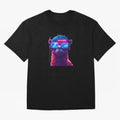 Cyberpunk Llama with Neon Soccer Vibes Oversized T-Shirt Join Supporters Worldwide for FIFA World Cup 2026 USA Canada Mexico for Fans of CR7 and Messi and England, Bringing Goal Celebration Energy, Supporter Heritage, Football Icons and Worldwide