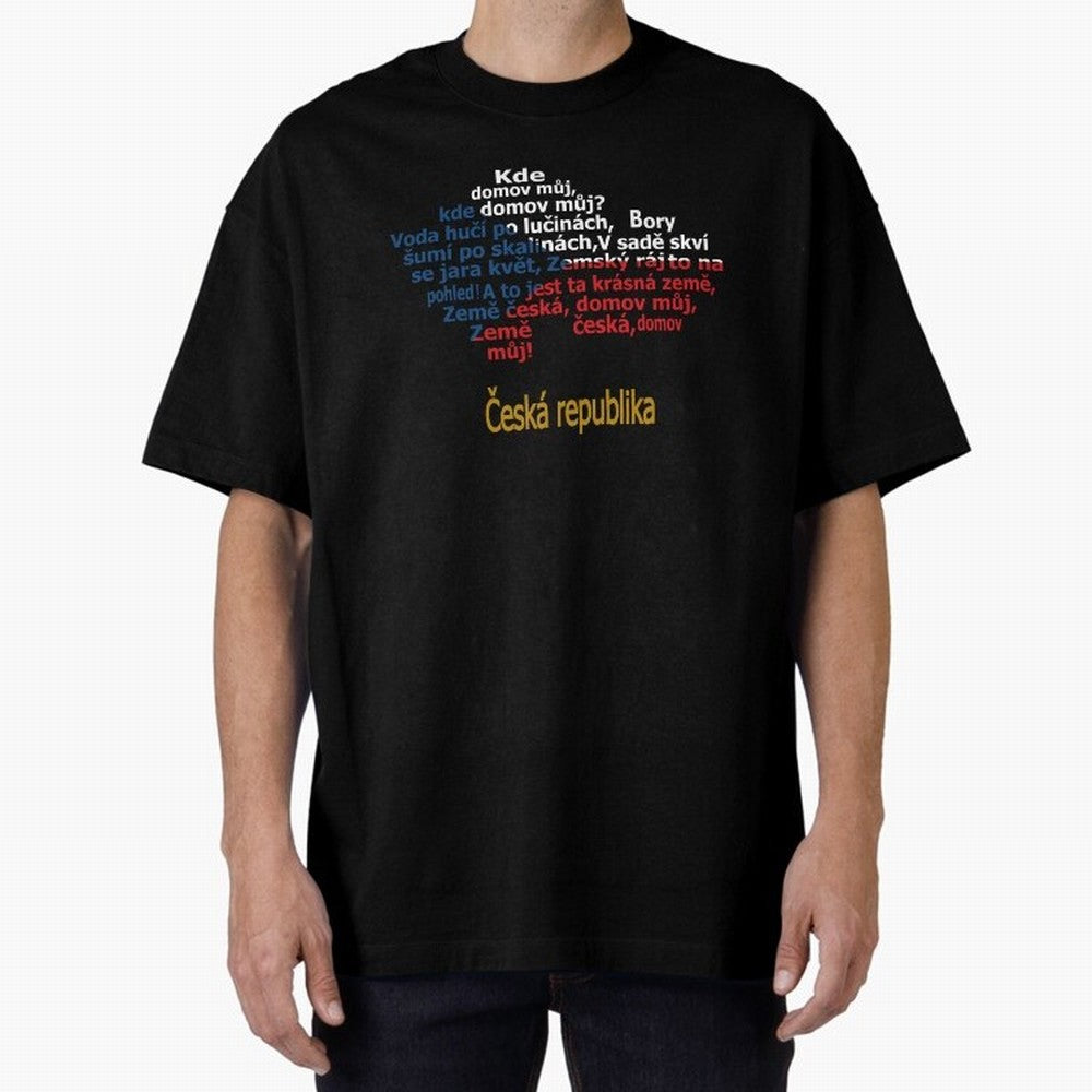 ?esk¨¢ republika (Anthem, map, and flag) Oversized T-Shirt Join the Global Buzz around FIFA World Cup 2026 Group Stage Made for Messi, CR7 and Mbappe, Argentina and Brazil Energy, Fan Favorite Moments, National Team Passion, Big Match Drama and