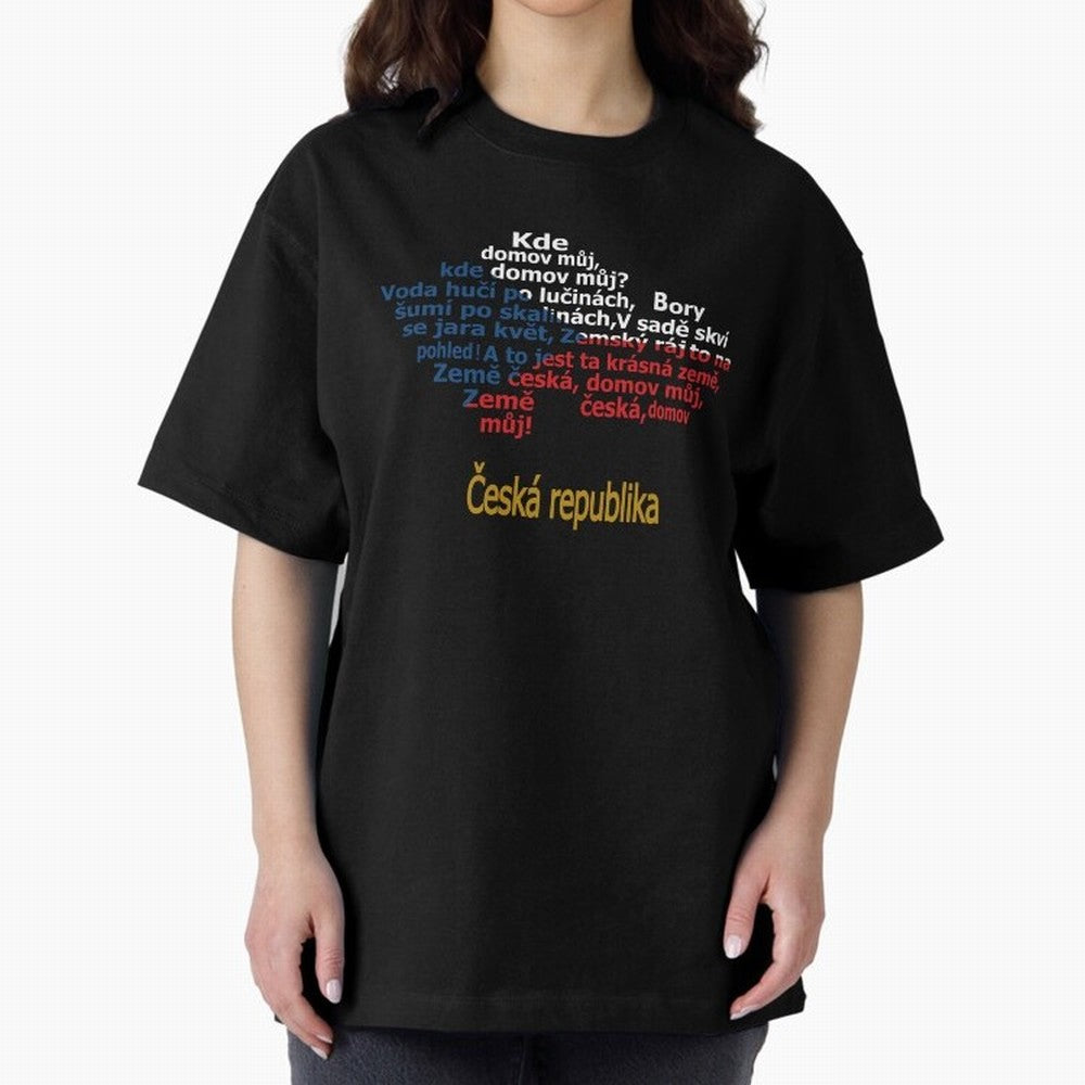 ?esk¨¢ republika (Anthem, map, and flag) Oversized T-Shirt Join the Global Buzz around FIFA World Cup 2026 Group Stage Made for Messi, CR7 and Mbappe, Argentina and Brazil Energy, Fan Favorite Moments, National Team Passion, Big Match Drama and