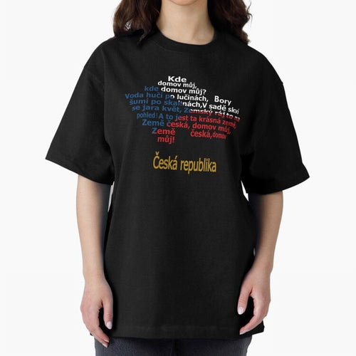 ?esk¨¢ republika (Anthem, map, and flag) Oversized T-Shirt Join the Global Buzz around FIFA World Cup 2026 Group Stage Made for Messi, CR7 and Mbappe, Argentina and Brazil Energy, Fan Favorite Moments, National Team Passion, Big Match Drama and
