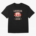 Front Print Canada Soccer World Cup 2026 - Canadian Fan Gift T-Shirt_84561562 Oversized T-Shirt Follow the FIFA World Cup 2026 Journey through Neymar, Haaland and Cristiano Ronaldo Highlights, England, France and Netherlands Pride, Stadium