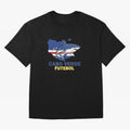 Cabo Verde Soccer Blue Shark Design Oversized T-Shirt Show Passion for the Stars of FIFA World Cup 2026 Group Stage for Fans of CR7 and Spain and Netherlands, Bringing Global Supporter Spirit, Legendary Goals, National Colors and Tournament