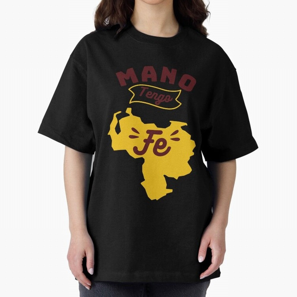 HAND I HAVE FAITH Oversized T-Shirt Show Passion for the Stars of FIFA World Cup 2026 USA Canada Mexico Spirit, Inspired by Spain and Netherlands, Messi, CR7 and Mbappe, Global Supporter Spirit, Legendary Goals, National Colors and Tournament