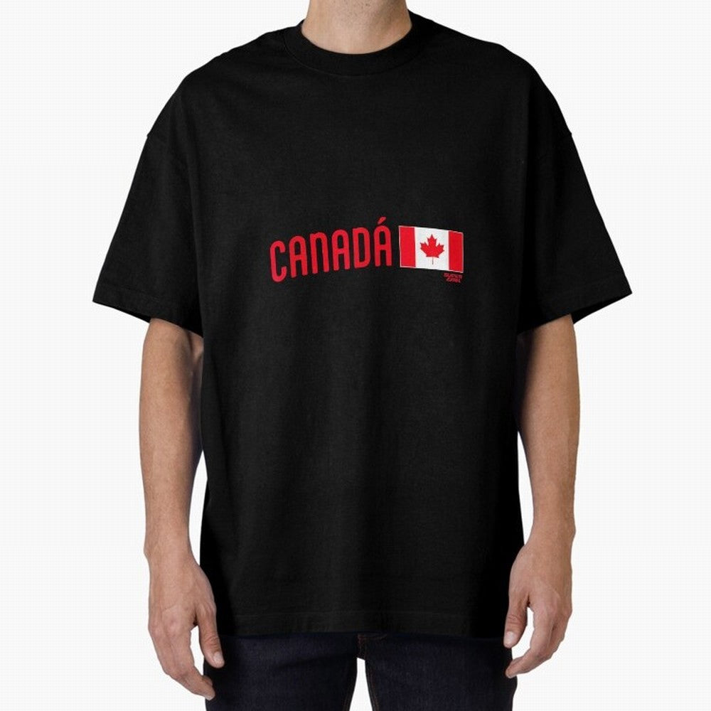 2026 Canada Soccer Fan World Cup Oversized T-Shirt Bring Supporter Culture to FIFA World Cup 2026 Group Stage for Fans of Haaland and Mbappe and England, Bringing Fan Favorite Moments, National Team Passion, Big Match Drama and Soccer History; Made