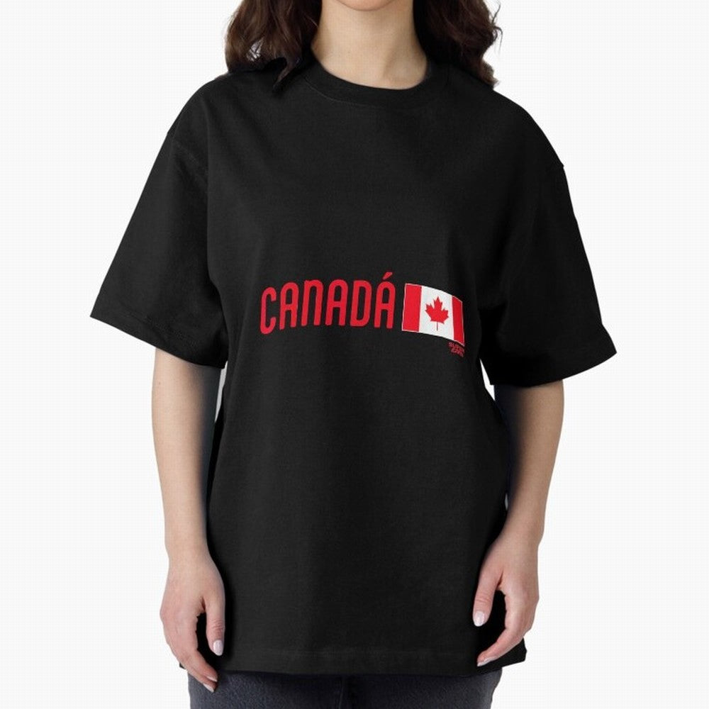 2026 Canada Soccer Fan World Cup Oversized T-Shirt Bring Supporter Culture to FIFA World Cup 2026 Group Stage for Fans of Haaland and Mbappe and England, Bringing Fan Favorite Moments, National Team Passion, Big Match Drama and Soccer History; Made