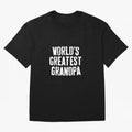 Mens World's Greatest Grandpa Shirt Papa Men Fathers Day Oversized T-Shirt Relive the Noise and Pride of FIFA World Cup 2026 Group Stage Spirit, Driven by Spain, Mbappe, Sports Nostalgia, International Competition, Famous Players and Unforgettable