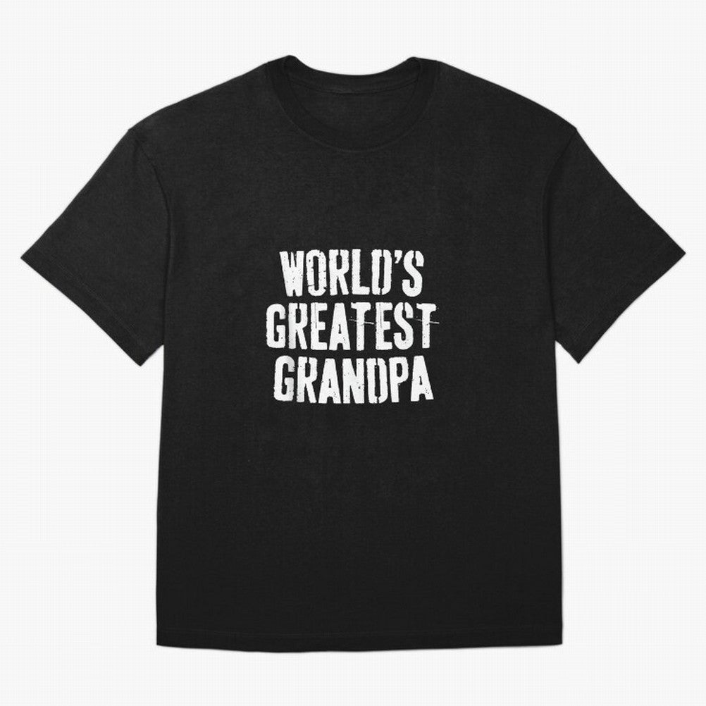 Mens World's Greatest Grandpa Shirt Papa Men Fathers Day Oversized T-Shirt Relive the Noise and Pride of FIFA World Cup 2026 Group Stage Spirit, Driven by Spain, Mbappe, Sports Nostalgia, International Competition, Famous Players and Unforgettable