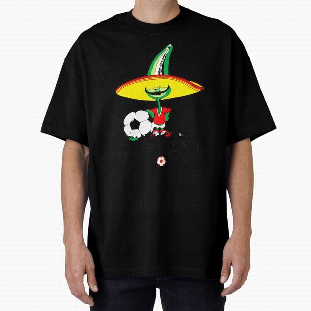 Mexico 86 Oversized T-Shirt Bring Global Tournament Vibes to Match Day Hype around FIFA World Cup 2026 USA Canada Mexico, Messi, CR7 and Mbappe, Argentina, Football Festival Excitement, Trophy Ambitions, Country Rivalries and Star Player Buzz;
