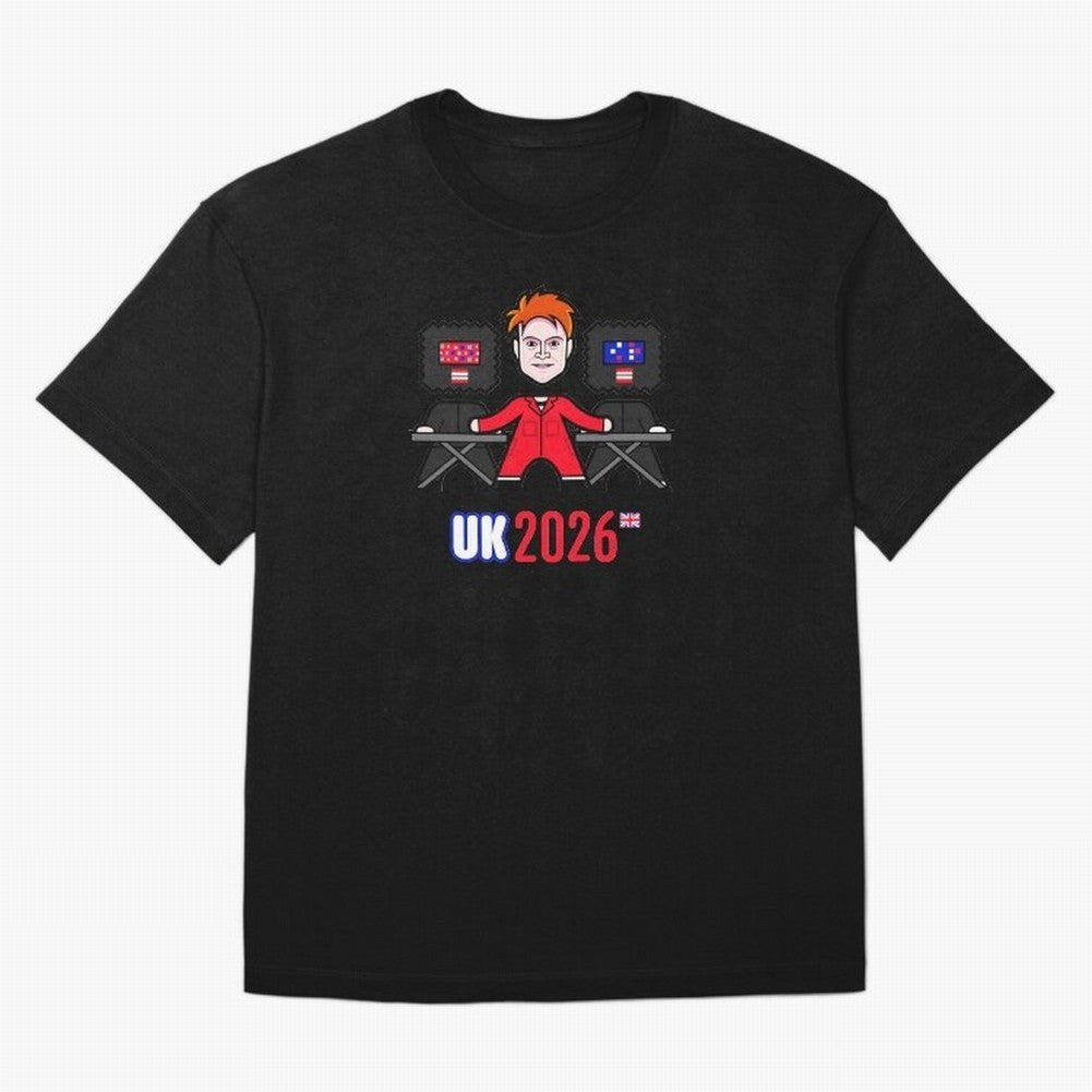 United Kingdom 2026 Oversized T-Shirt Elevate FIFA World Cup 2026 for Fans of Messi and Cristiano Ronaldo and England and Germany, Bringing Worldwide Fan Energy, Dramatic Goals, Stadium Lights and Championship Celebrations; Ideal for Passionate