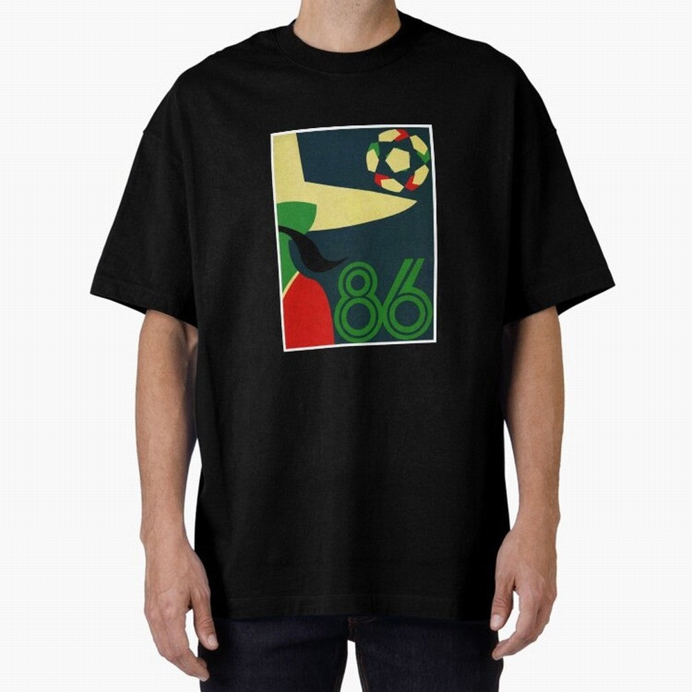 World Cup in Mexico 1986 Oversized T-Shirt Honor the Football Icons of Match Day Hype around FIFA World Cup 2026 USA Canada Mexico, Messi and Cristiano Ronaldo, Argentina, Classic Soccer Heritage, Championship Pressure, Fan Loyalty and