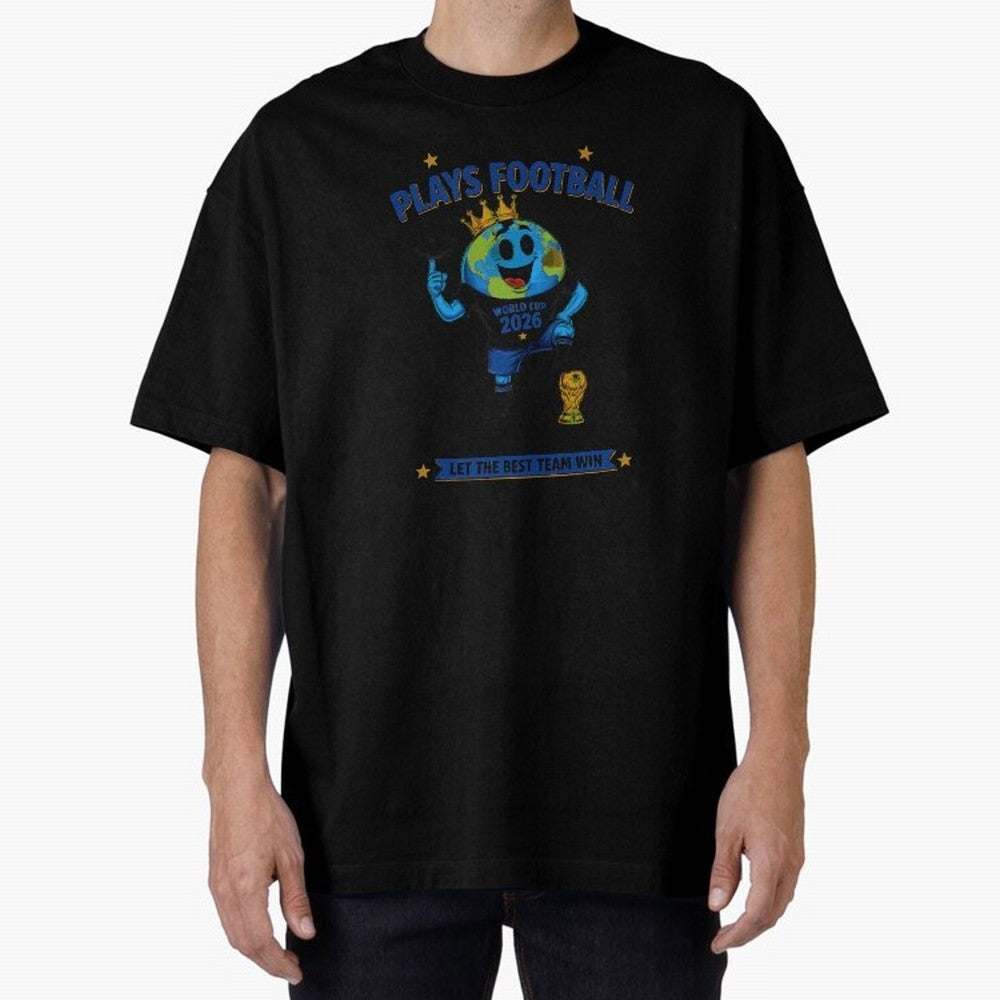Soccer Oversized T-Shirt Celebrate National Team Dreams in FIFA World Cup 2026 Group Stage for Fans of Neymar, Haaland and Cristiano Ronaldo and France and Portugal, Bringing Football Passion, Legendary Performances, Festival Vibes and Supporter