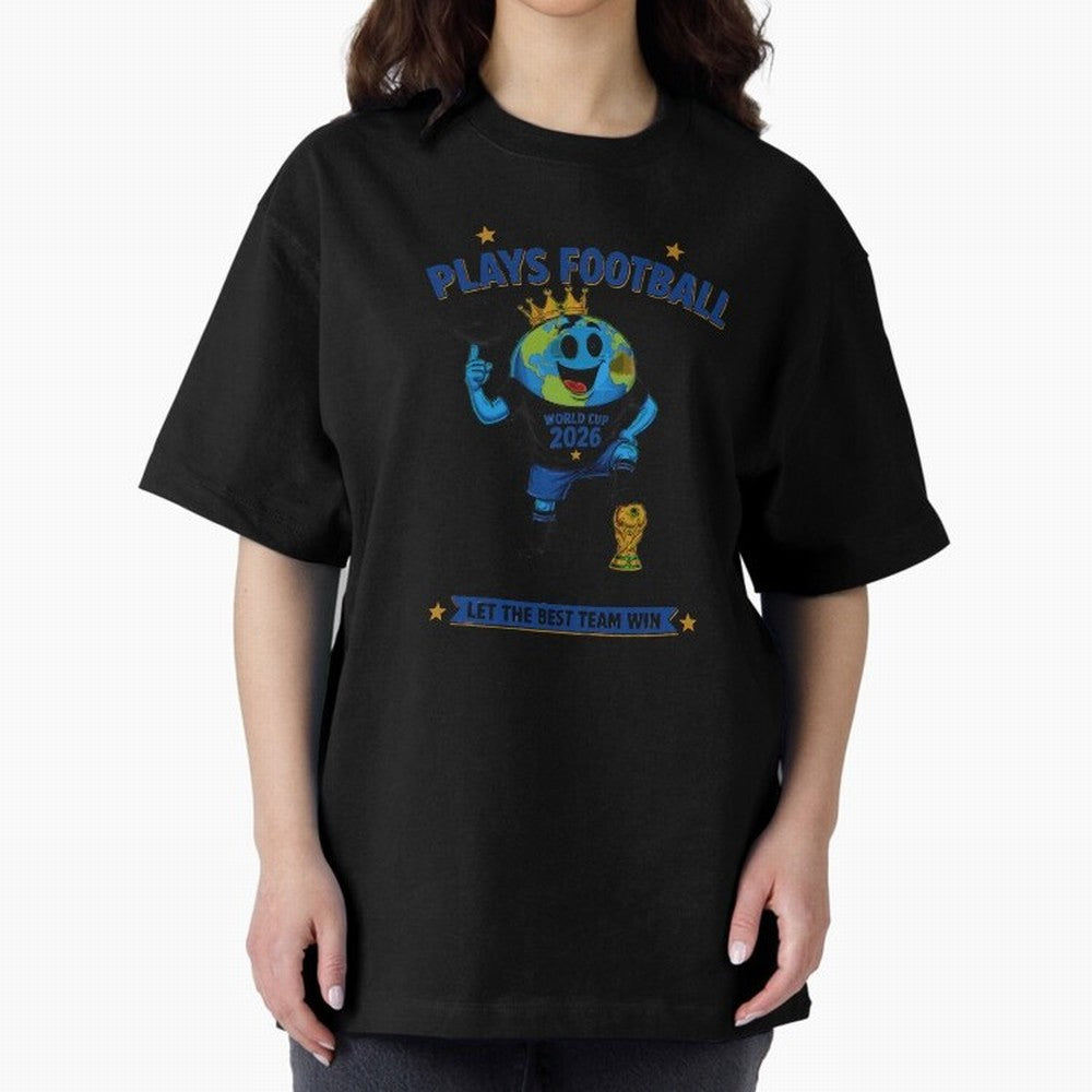 Soccer Oversized T-Shirt Celebrate National Team Dreams in FIFA World Cup 2026 Group Stage for Fans of Neymar, Haaland and Cristiano Ronaldo and France and Portugal, Bringing Football Passion, Legendary Performances, Festival Vibes and Supporter