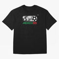 Mexico 86 Logo Tribute ¨C Retro Soccer World Cup Inspired Graphic | Vintage Mexican Football Art | Ruben Santiago Creative Oversized T-Shirt Show Your Tournament Heart for FIFA World Cup 2026 Group Stage for Fans of Messi, CR7 and Mbappe and