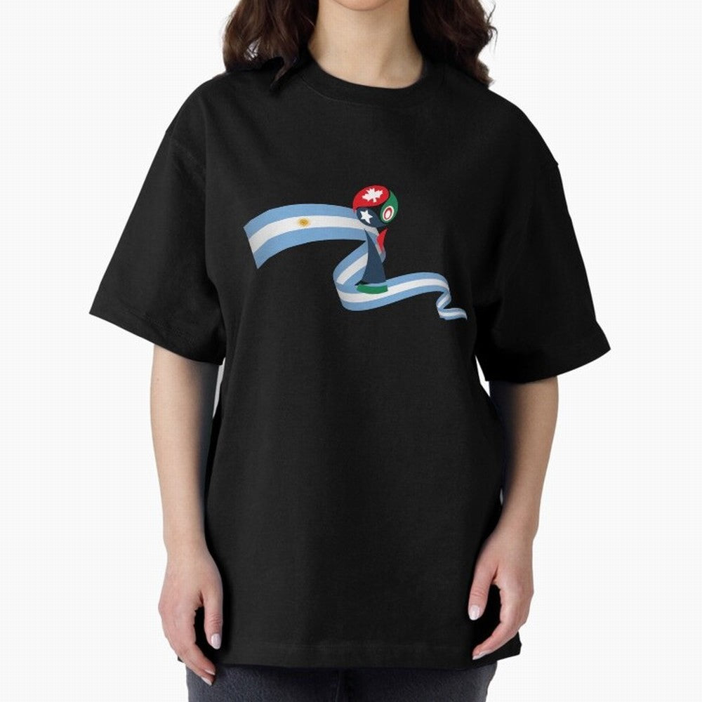 World Cup 2026 Team Argentina Oversized T-Shirt Feel the Heartbeat of the FIFA World Cup 2026 USA Canada Mexico Journey through Haaland Highlights, Spain and Netherlands Pride, Tournament Hype, Historic Matchups, Family Viewing Parties and Global
